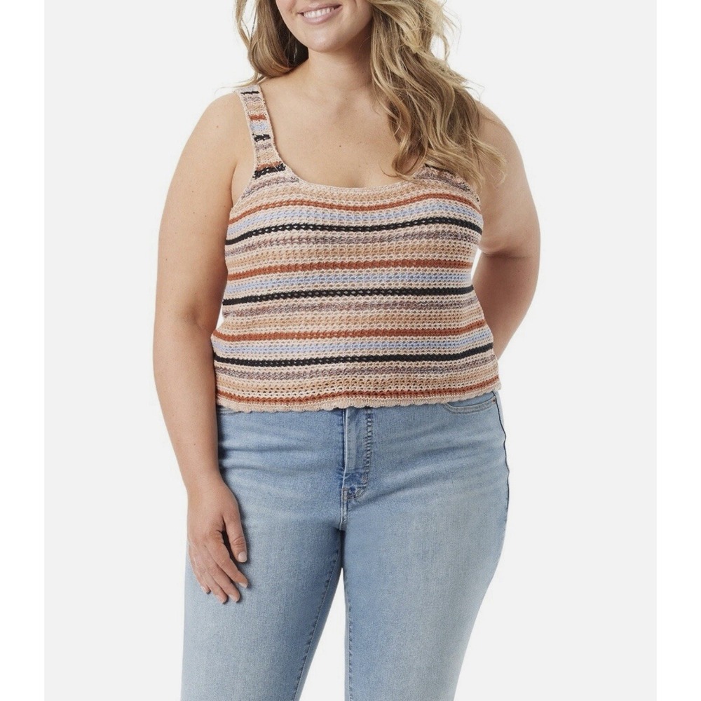 Jessica Simpson Crocheted Knit Tank Top  Women's Size‎ XL